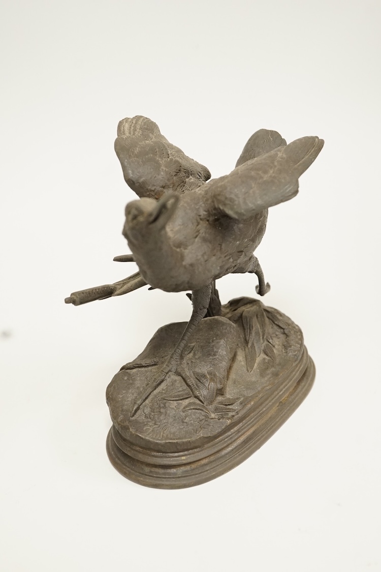 Alfred Dubucand (1828-1894), a bronze model of a partridge, 10.5cm high